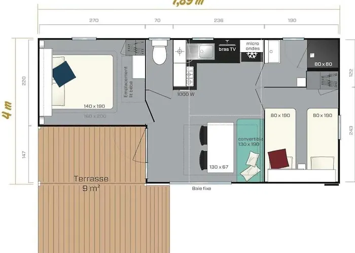 Camping 4 étoiles - Piscine - ccbadea 4*